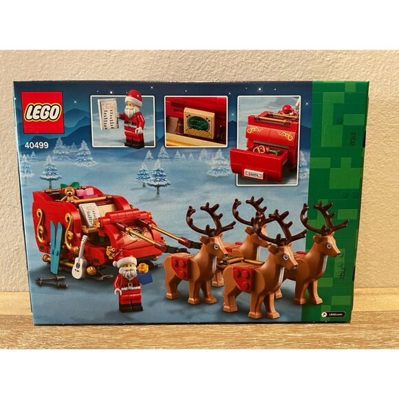 LEGO Santa's Sleigh Exclusive Kit Christmas Holiday Gift Set 40499 (SEALED) - Picture 2 of 2